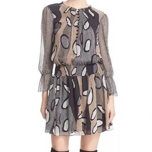 Diane Von Furstenberg Kelley Printed Blouson Dress